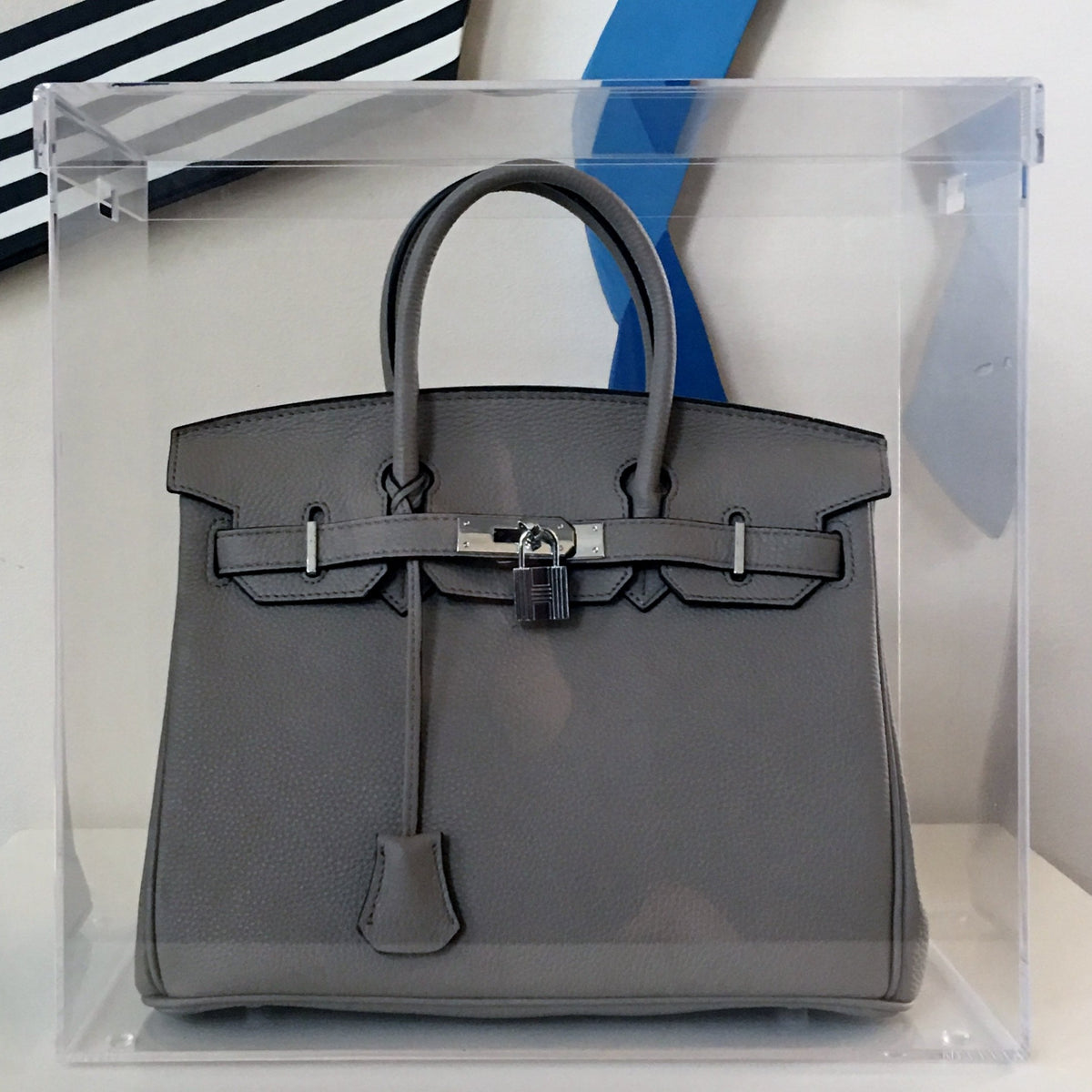Hermes Grey/Black Canvas Fourre Tout Shopper Tote Hermes | The Luxury Closet