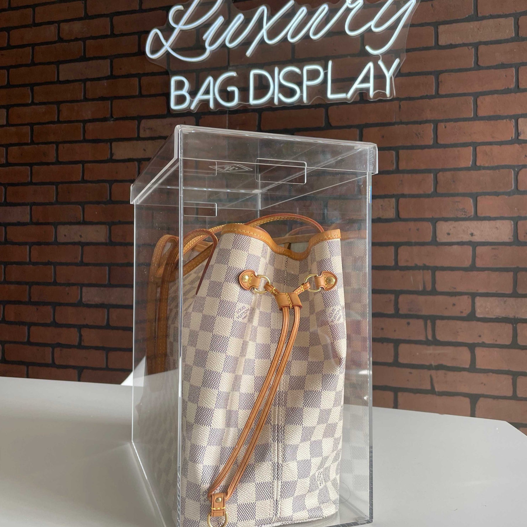 clear lv tote