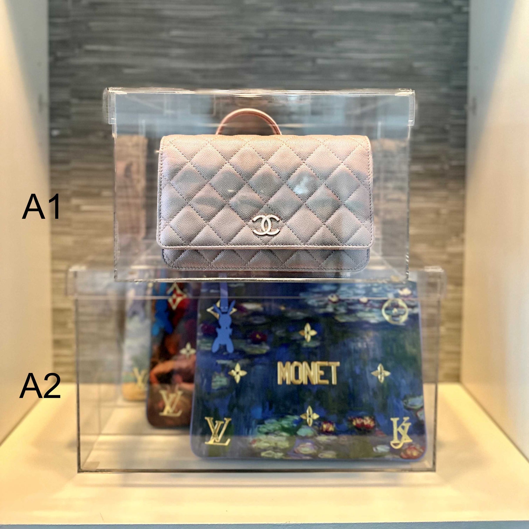 A2-Multi Display Case for Medium Purses, Wallets – Luxury Bag Display