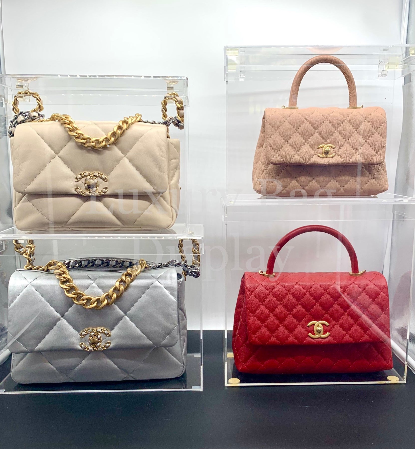 Designer Handbag Storage and Display Case Made for Chanel Flap – Luxury ...